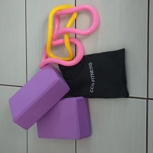 Yoga Block and Yoga Ring Set
